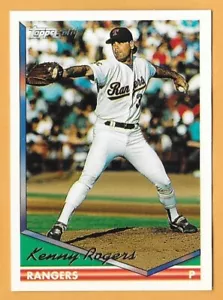 KENNY ROGERS TEXAS RANGERS #413 - TOPPS DORADO CASI NUEVO - NUEVO COMO NUEVO 1994 - Imagen 1 de 2