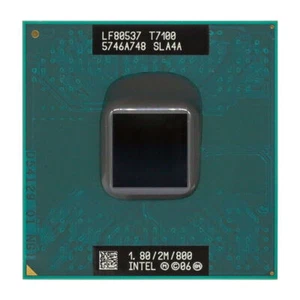 Intel Core2 Duo T7100 SLA4A 1.8GHz 2MB 800MHz CPU - Picture 1 of 1