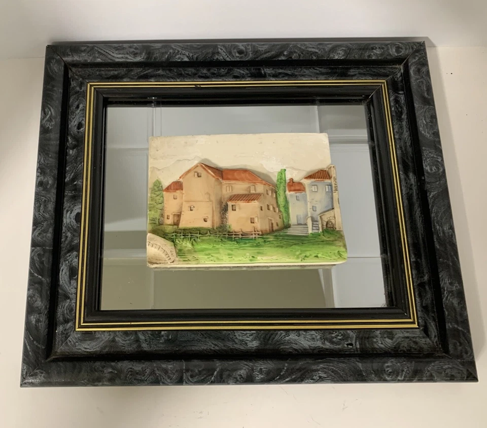 Espejo con marco de resina 3D del Viejo Mundo Hogar Dimensiones totales 9 1/4 H X 10 3/4 W Foto 1 de 1