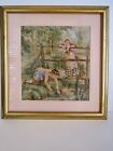 The Look Of Needlepoint Late 1700'S Style Wall Art Print 13"X 14" The Lost Shoe
