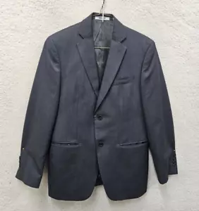 DKNY Macys Men Suit 36S Gray 100%Wool Single Breasted Double Vented Blazer Fit - Picture 1 of 24