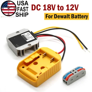 DIY Adapter DC 18V to 12V Step Down Voltage Converter For Dewalt 18V 20V Battery - Picture 1 of 14