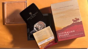 2023 Australian Brumby 2 oz Silver Proof High Relief Coin #0059/1000, Perth Mint - Bild 1 von 8