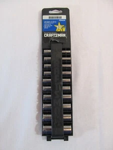 Craftsman Tools USA 34434 SAE 10pc Deep 1/4” Drive Socket Set - 6 Point - Tray - Picture 1 of 11