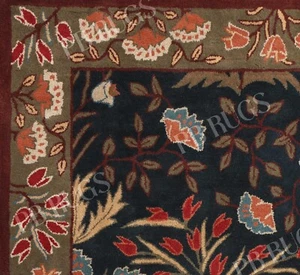 New Adline Multi Black Traditional Woolen Tufted Area Rugs - Picture 1 of 15