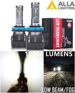 Alla Lighting H11 H9 H8 LED Headlight Bulb Kit Low Beam Fog Light Lamp 60W White - Bild 1 von 12