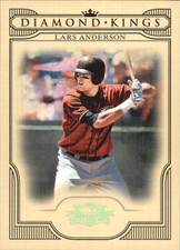 2008 Donruss Threads Diamond Kings Gold Multi-Sport Card #4 Lars Anderson /100