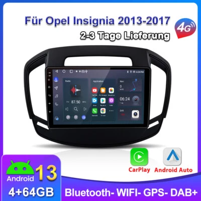 4+64G Android13 Autoradio GPS Navi DSP Carplay für Opel Insignia A 2013-2017 DAB - Bild 1 von 4