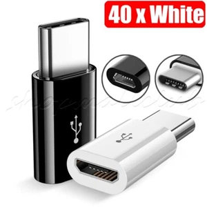 Lot Type-C Adapter to Micro USB data converter Connector Android Charger Cable - Picture 1 of 19
