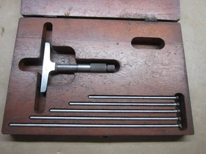 Lufkin Rule # 513 Micrometer Depth Gage set w/box 6 inch - Picture 1 of 8