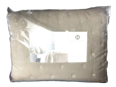 Hotel Collection Yarn Dyed Luxury Coverlet Set Stone/Taupe Queen 94"x96" $430 - Image 1 of 4