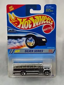 1995 Hot Wheels Schulbus #328 Chrom 3sp Speichenräder silber Serie #4 13315 - Bild 1 von 12