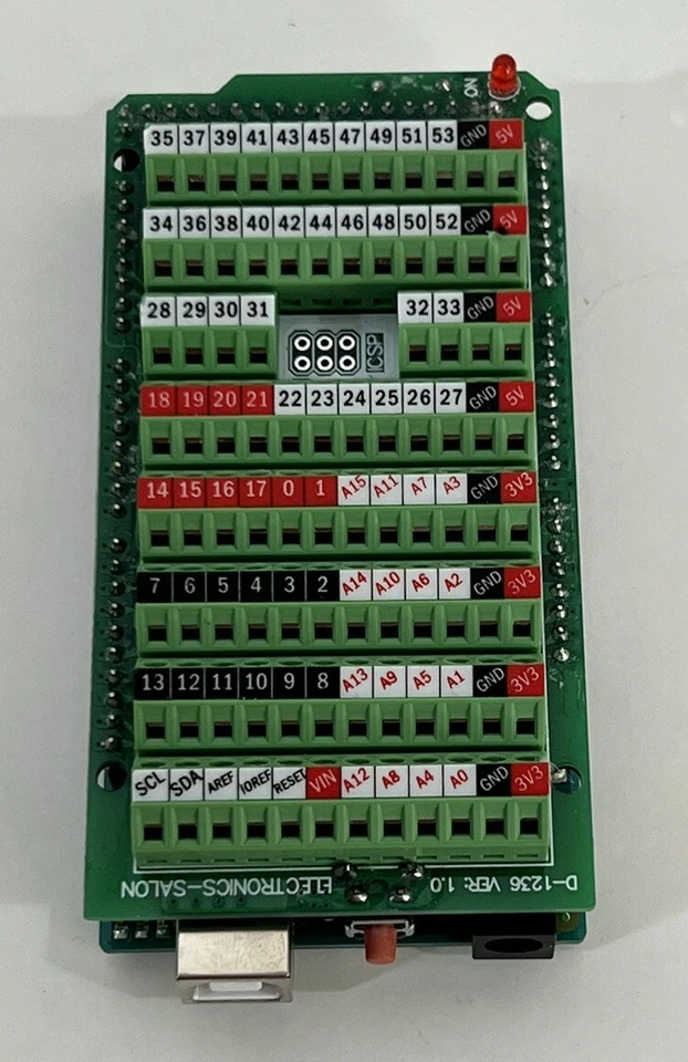 Screw Terminal Block Breakout Shield Module for Arduino MEGA-2560 R3 - Image 1 of 4