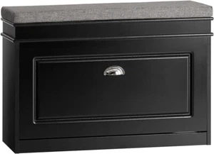 Hallway Shoe Bench Shoe Rack Shoe Cabinet with Flip-Drawer and Seat Cushion FSR8 - Picture 1 of 9