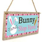 Hanging Hare Printing Beautiful Decor Easter Board Rabbit Plaque Wall Rural