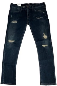 AGOLDE Chloe Low Rise Slim Jeans Tribeca Distressed Size 32 - Picture 1 of 9