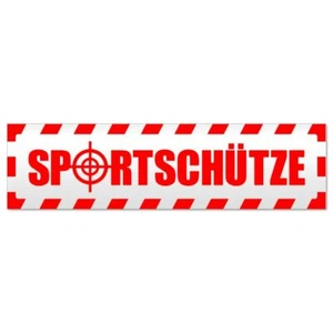 Sportschütze gestreift Magnetschild Schild magnetisch - Picture 1 of 25