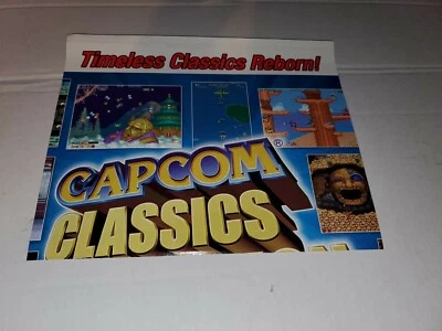 Capcom CLASSICS double sided promo AD poster STREET FIGHTER PHOENIX WRIGHT RARE  - Image 1 of 4