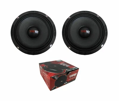 2 DS18 PRO-X6.4M 6.5" Midrange Mid Bass Speakers 1000W 4 Ohm Midbass Loudspeaker