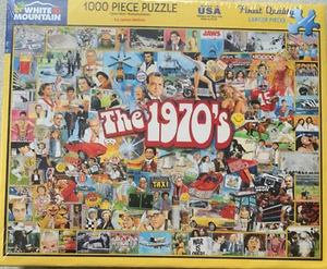 The 1970’s White Mountain 1000 piece jigsaw puzzle New 24”x30” New - Picture 1 of 5