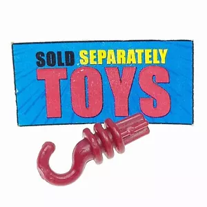 Vtg Ideal Robo Force Sentinel & Fortress of Steel HOOK red accessory weapon part - Picture 1 of 6