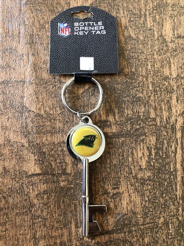 NFL Carolina Panthers Official License Keychain Bottle Opener Cover