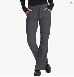 KOI Lite 721 Women's Peace Scrub Pant Charcoal Grey XS Slim Fit - Picture 1 of 14