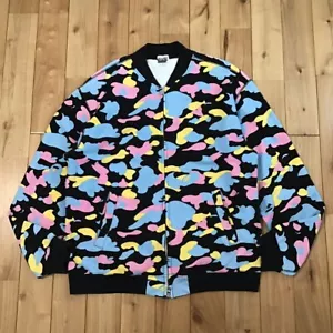 BAPE cotton candy camo sweat jacket Multi camo NIGO A Bathing Ape Size M - Picture 1 of 8