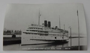 Steamship Steamer CITY OF CLEVELAND real photo postcard RPPC - Picture 1 of 2