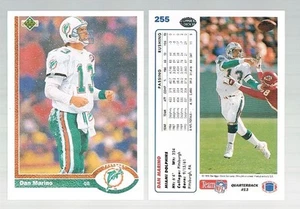 1991 upper deck UD DAN MARINO #255 Dolphins / pittsburgh HOF Legend - Picture 1 of 1
