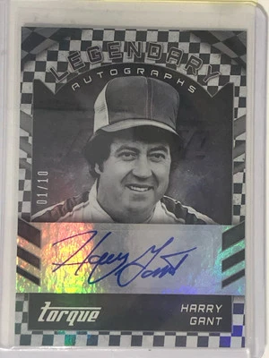 Harry Gant /10 Legendary Autographs 2016 Panini Torque Racing (#1/10) LA-HG HOF - Image 1 of 2