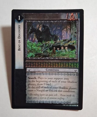 LOTR TCG Fellowship of the Ring BENT ON DISCOVERY 1R206 FOIL LP - Image 1 of 4
