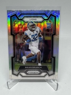2023 Panini Prizm Brian Branch Silver Rookie - Image 1 of 2