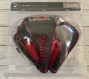 Maryland Terrapins NCAA Juego de 3 cubiertas para palos de golf esfuerzo de equipo NUEVO - Imagen 1 de 4