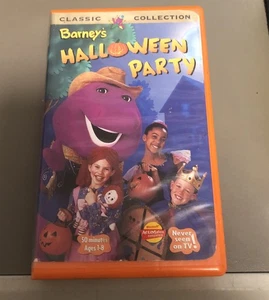 Barney Friends Halloween Party VHS 1998 Video Tape Classic Collection Clamshell - Bild 1 von 4
