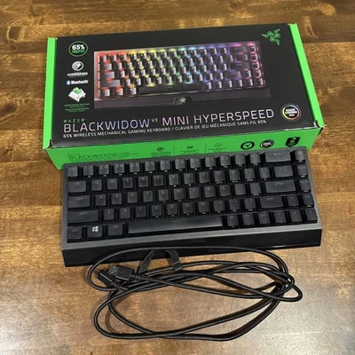 Razer BlackWidow V3 Mini Hyperspeed 65% Wireless Mechanical Gaming Keyboard - Image 1 of 4
