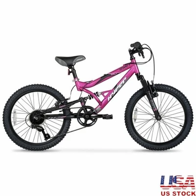 Bicicleta de montaña con suspensión completa de 20 pulgadas asiento ajustable de 7 velocidades niños 8-13 nueva Foto 1 de 4