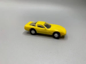 Chevy  Corvette ZR1 Mini Lindy Type Plastic Model Kit Built Up 1/87 Yellow - Picture 1 of 4