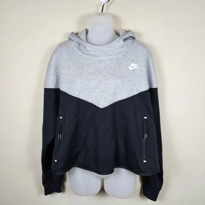 Nike Sportswear Tech polar pulóver sudadera con capucha embudo de buceo CT6631-063 para mujer 1X Foto 1 de 4