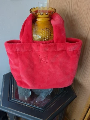  Bolso de Hombro Rojo Carolina Herrera Good Girl Logo Imitación Piel Polar Esponjoso Foto 1 de 4