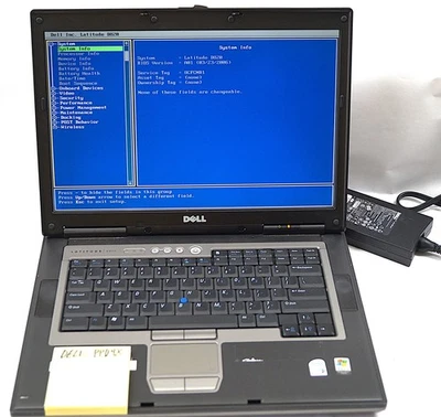 Dell Latitude D820 PP04X Laptop 15.5'' 1.8GHz 1GB Mem 80GB HD WinXP WORKING B151 - Image 1 of 4