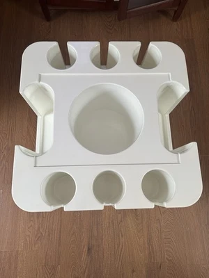 Винтажный барный столик на колесах Sergio Mazza 1967 Artemide Milano со стеклом - Изображение 1 из 4