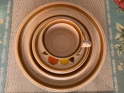 Conjunto de un solo lugar Mikasa Stone Manor Tempting 4 piezas vintage 1974-1982 Foto 1 de 3