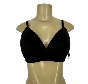 NEW Ambrielle 36B Women Wireless With Lift Black 1-4 - Picture 1 of 6