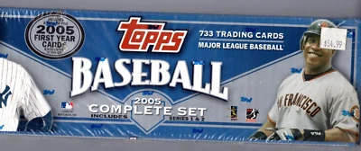 Juego de béisbol Topps 2005 completo sellado de fábrica azul objetivo 1-733 Foto 1 de 2