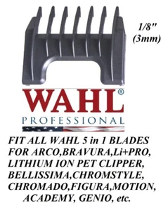Wahl 1/8" (3mm) Attachment GUIDE 5 in 1 Blade COMB-Li+ Pro,MOTION,FIGURA Clipper - Picture 1 of 1
