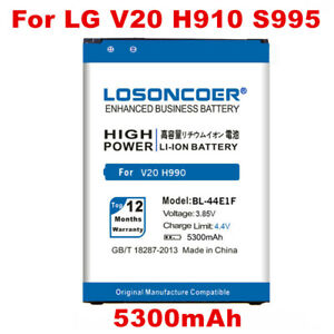 LOSONCOER 5300mAh BL-44E1F Battery for LG V20 F800 H990 Battery H990 F800 VS995 