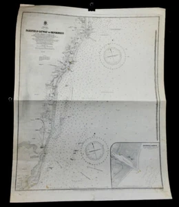 ANTIQUE ADMIRALTY CHART. No.102. PAKEFIELD GATWAY to ORFORDNESS. 1912 Edition. - Picture 1 of 6