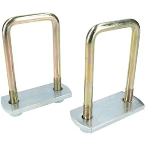 Paquete de 2 M10 50mm x 100mm U-Bolt N-Bolt con Placas y Tuercas ALTA TRACCIÓN - Imagen 1 de 4