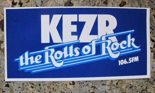Vintage 1980's KEZR Radio Station Bumper Sticker San Jose California | eBay